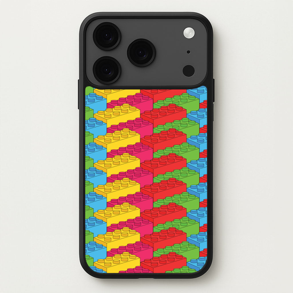 Bricks Isometric Pattern Phone Case for iPhone 17 Pro
