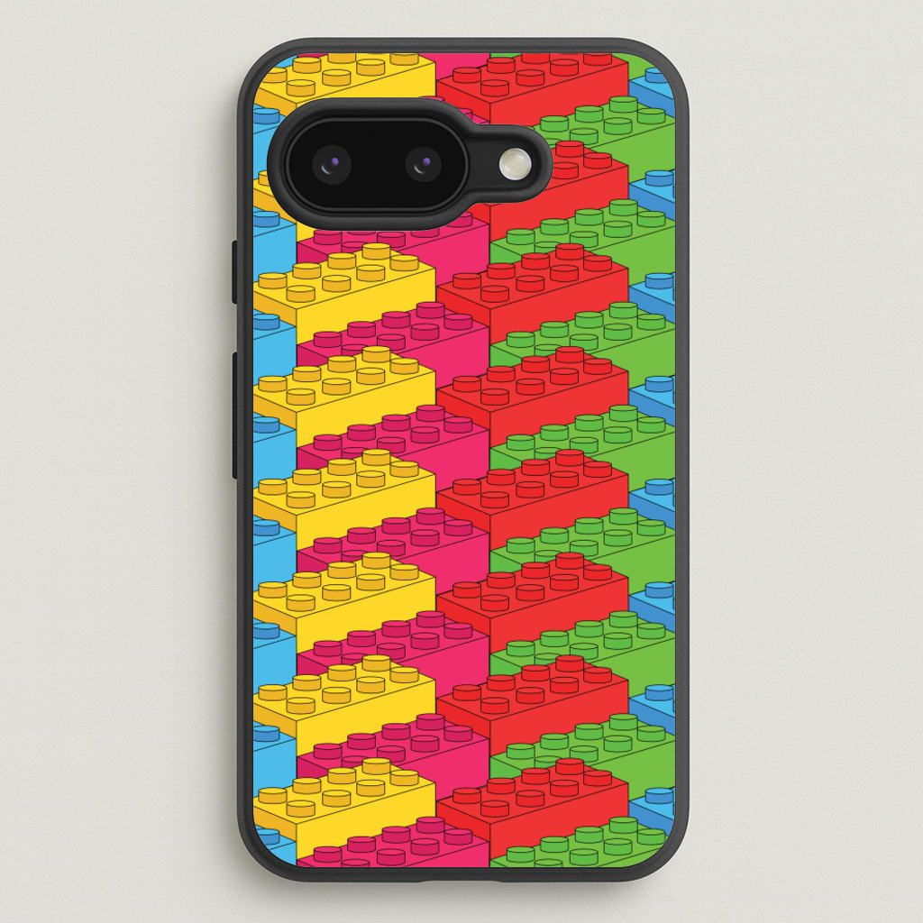 Bricks Isometric Pattern - Bricks Phone Case for Google Pixel 9a