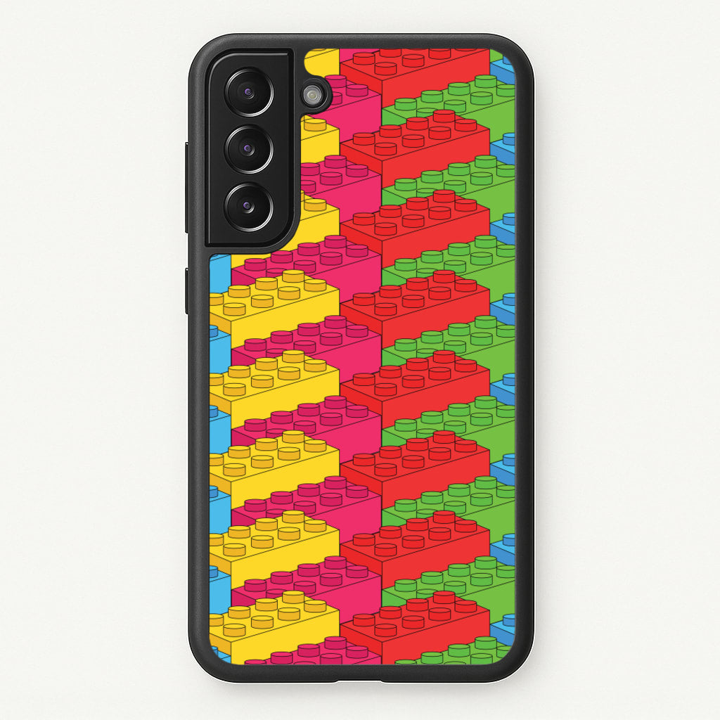 Bricks Isometric Pattern - Bricks Phone Case for Galaxy S21 Plus