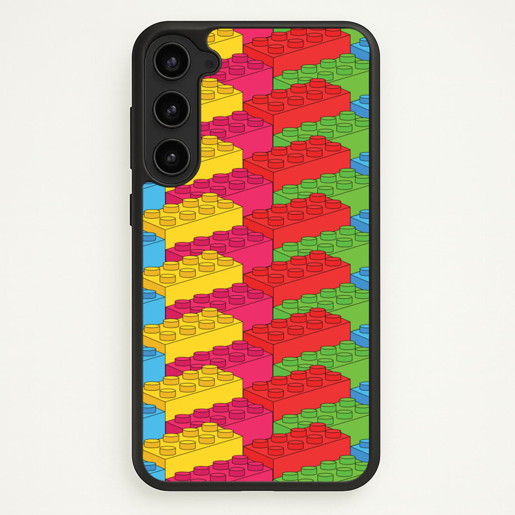 Bricks Isometric Pattern - Bricks Phone Case for Galaxy S23 Plus