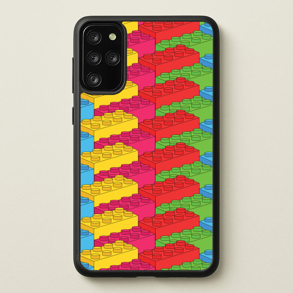 Bricks Isometric Pattern - Bricks Phone Case for Galaxy S20 Plus