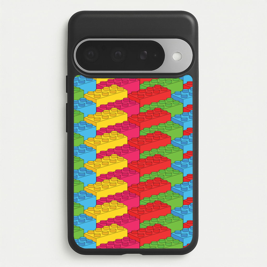 Bricks Isometric Pattern Phone Case for Google Pixel 10 Pro XL