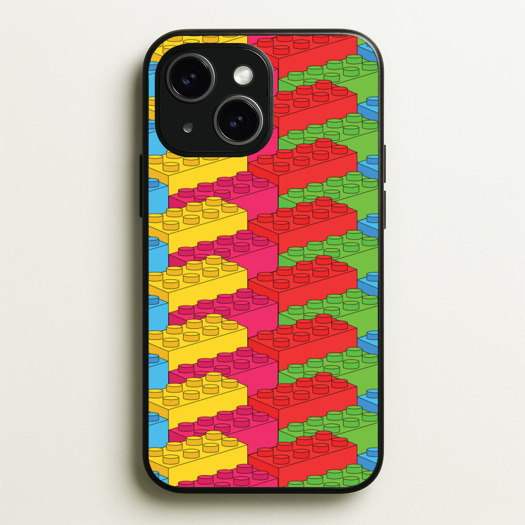 Bricks Isometric Pattern - Bricks Phone Case for iPhone 14 Plus