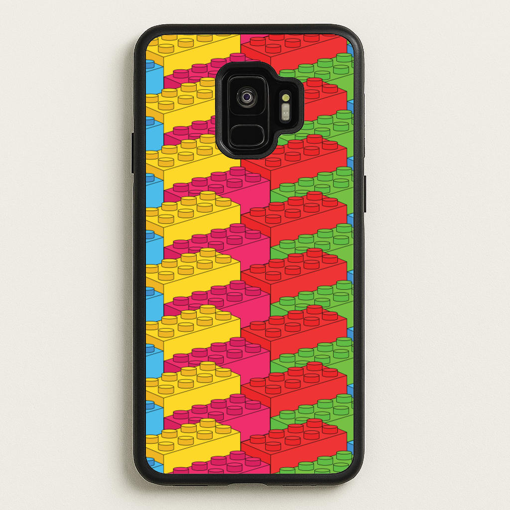 Bricks Isometric Pattern - Bricks Phone Case for Galaxy S9