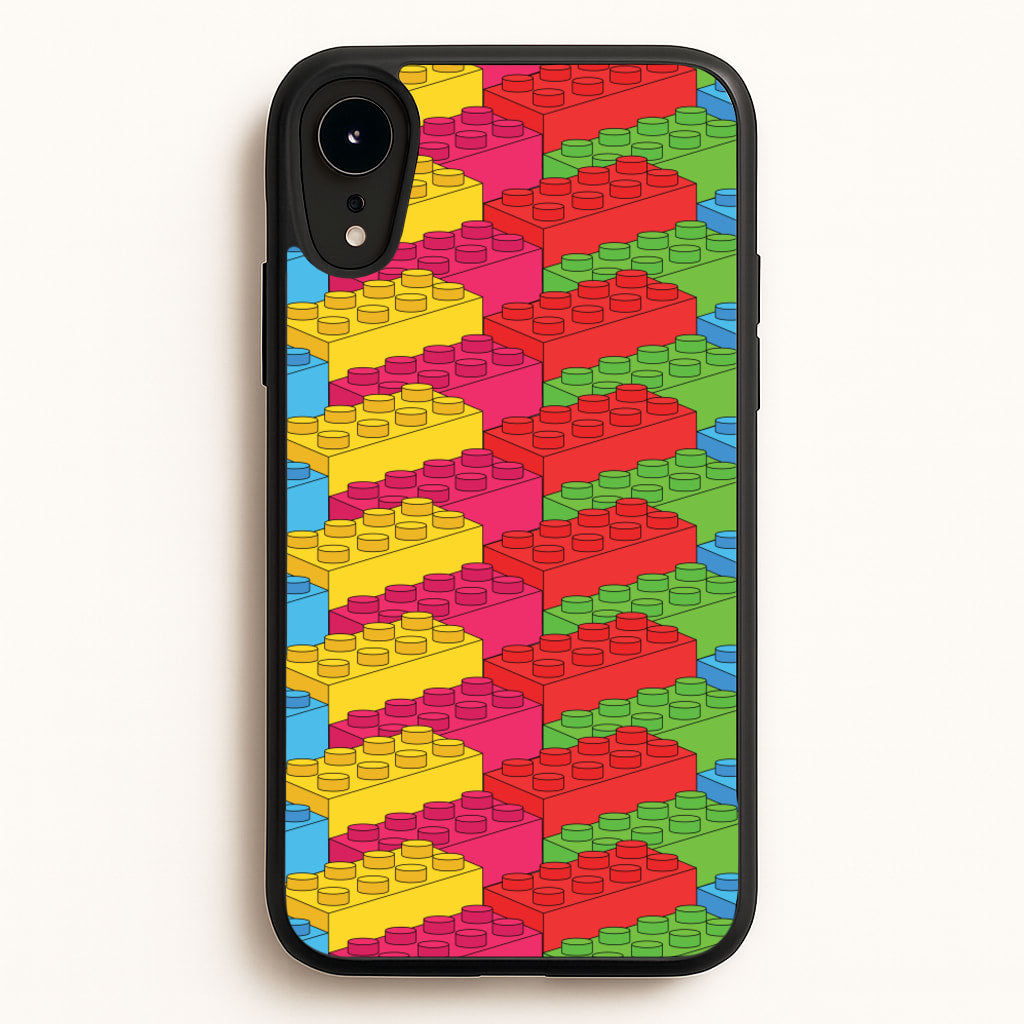 Bricks Isometric Pattern - Bricks Phone Case for iPhone XR
