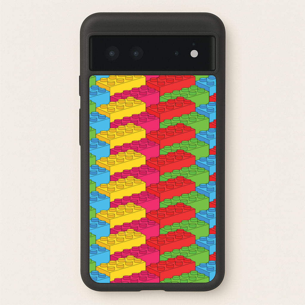 Bricks Isometric Pattern - Bricks Phone Case for Google Pixel 6