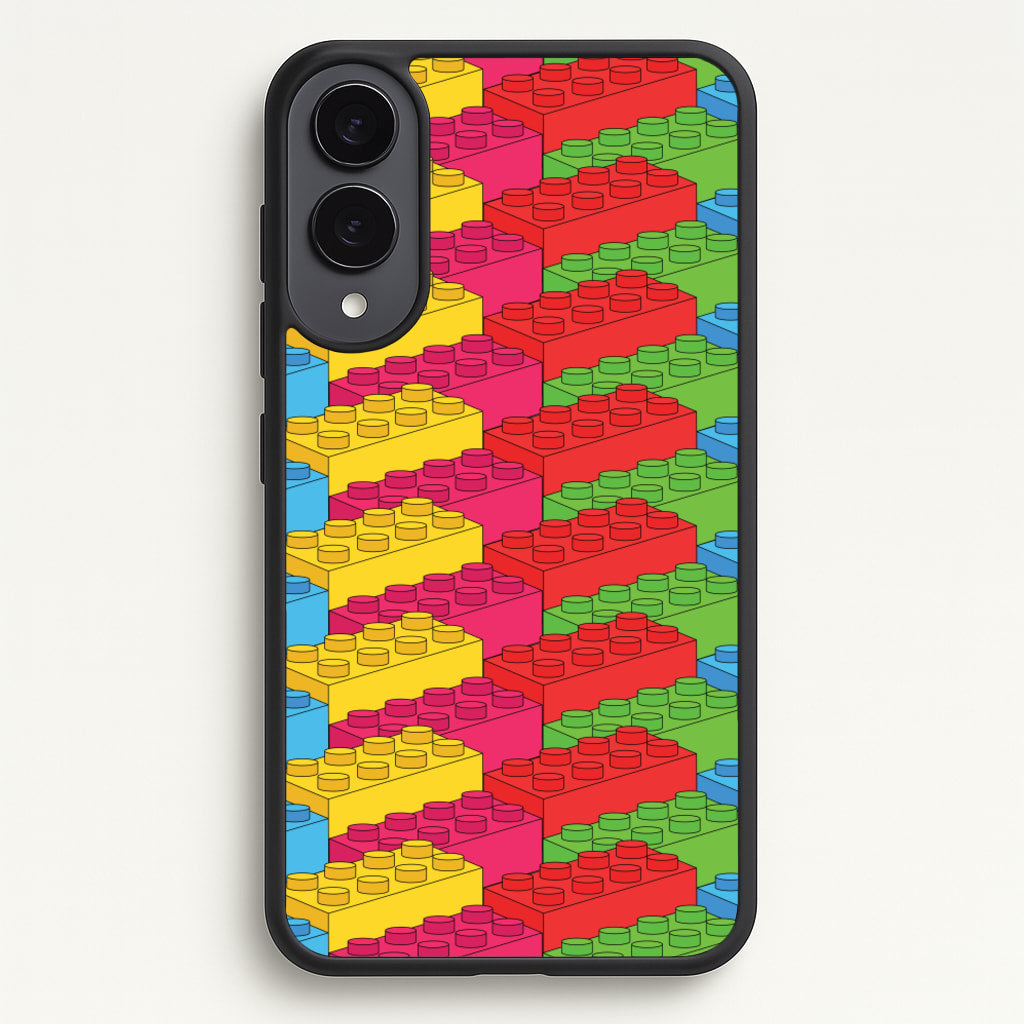 Bricks Isometric Pattern - Bricks Phone Case for Galaxy S25 Edge