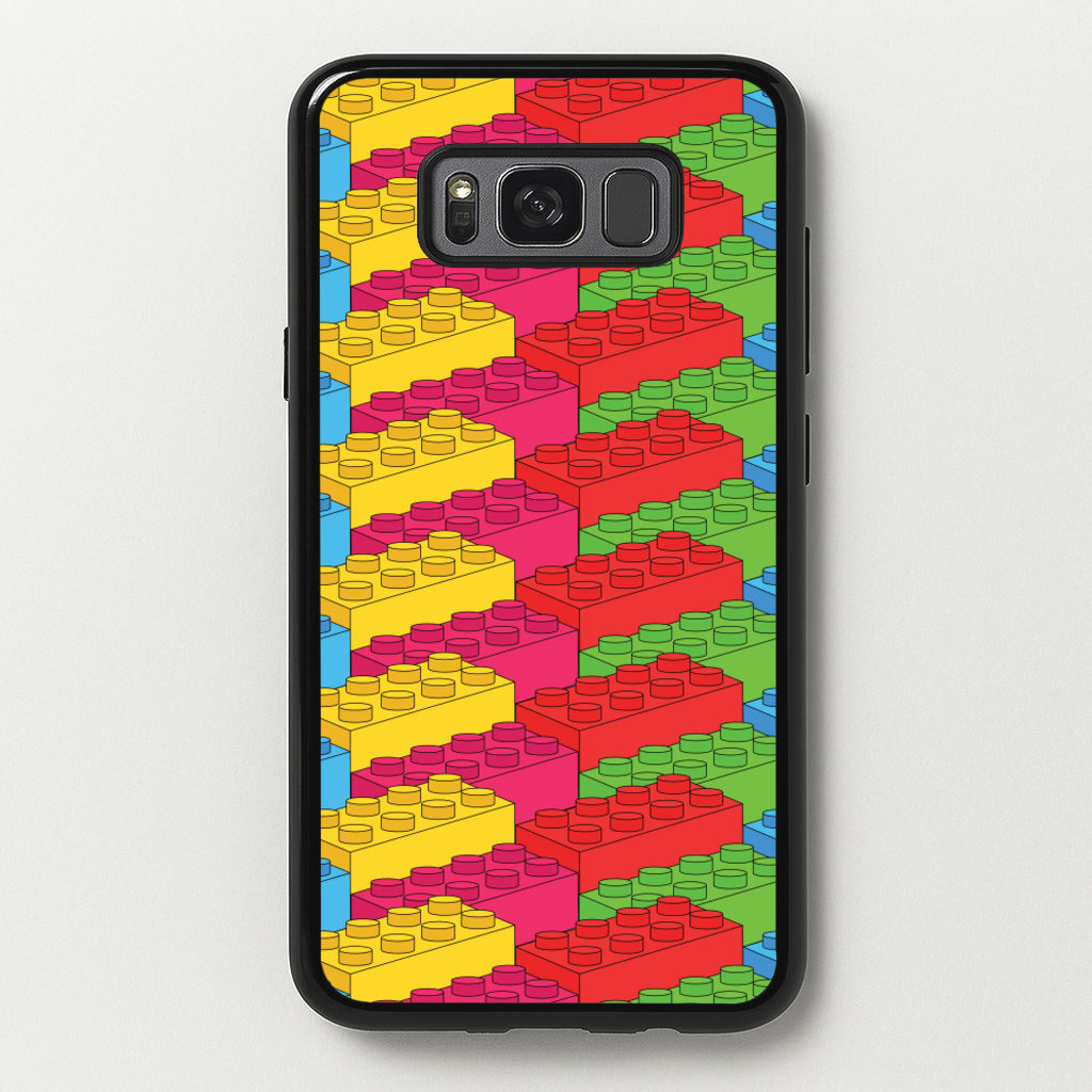 Bricks Isometric Pattern - Bricks Phone Case for Galaxy S8