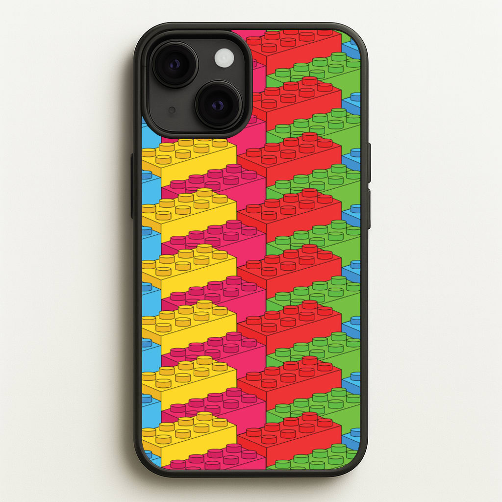 Bricks Isometric Pattern - Bricks Phone Case for iPhone 13