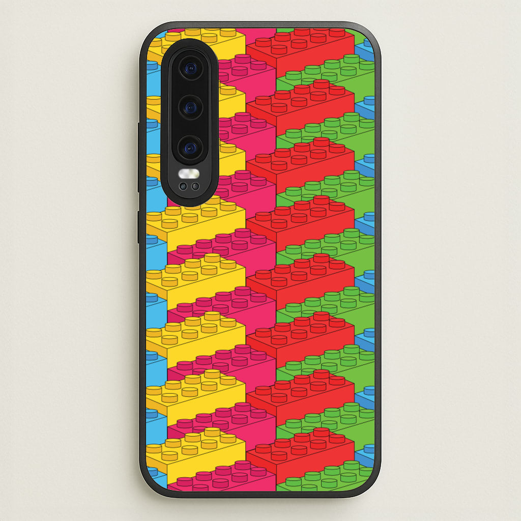 Bricks Isometric Pattern - Bricks Phone Case for Huawei P30