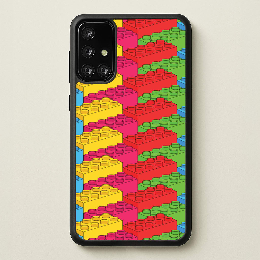 Bricks Isometric Pattern - Bricks Phone Case for Galaxy A71
