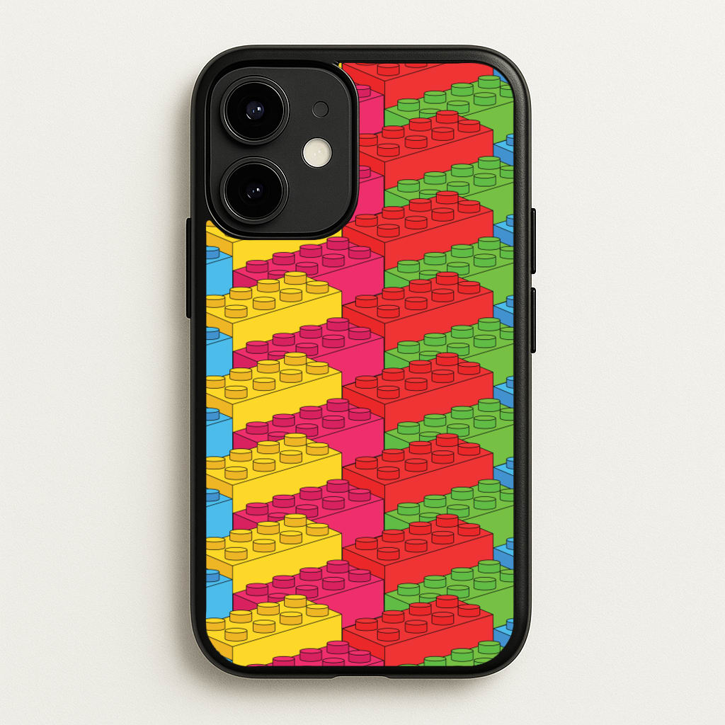 Bricks Isometric Pattern - Bricks Phone Case for iPhone 12 Mini