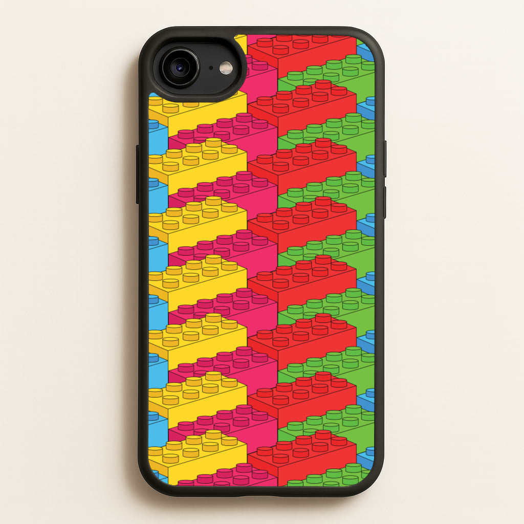 Bricks Isometric Pattern - Bricks Phone Case for iPhone 6 / 7 / 8 / SE