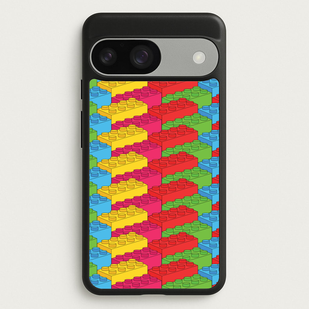 Bricks Isometric Pattern - Bricks Phone Case for Google Pixel 9 / 9 Pro
