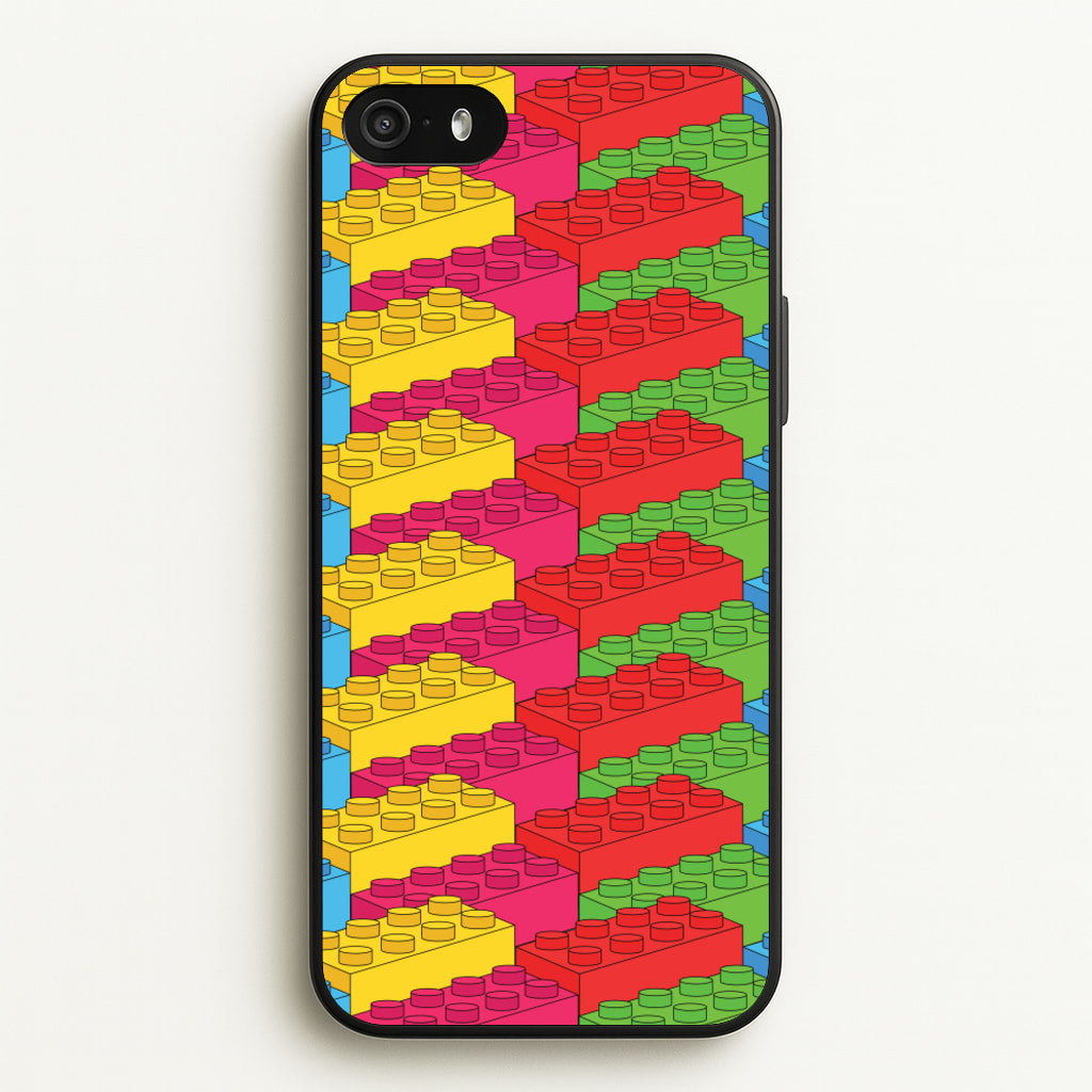 Bricks Isometric Pattern - Bricks Phone Case for iPhone 5 / 5s / SE 2016