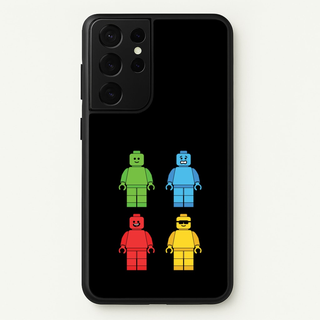 Bricks Figures Rainbow - Bricks Phone Case for Galaxy S21 Ultra