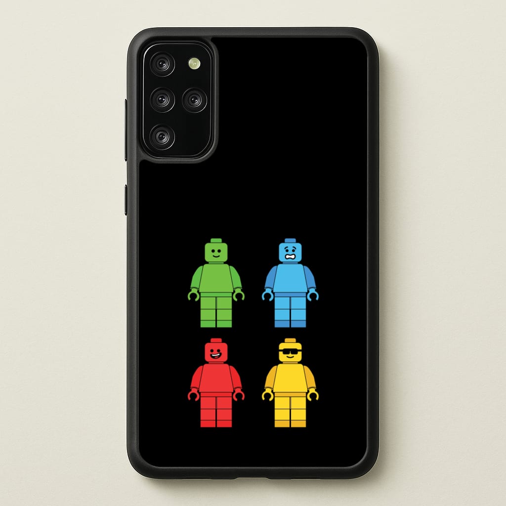 Bricks Figures Rainbow - Bricks Phone Case for Galaxy S20 Plus