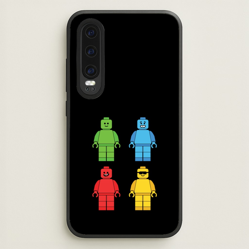 Bricks Figures Rainbow - Bricks Phone Case for Huawei P30