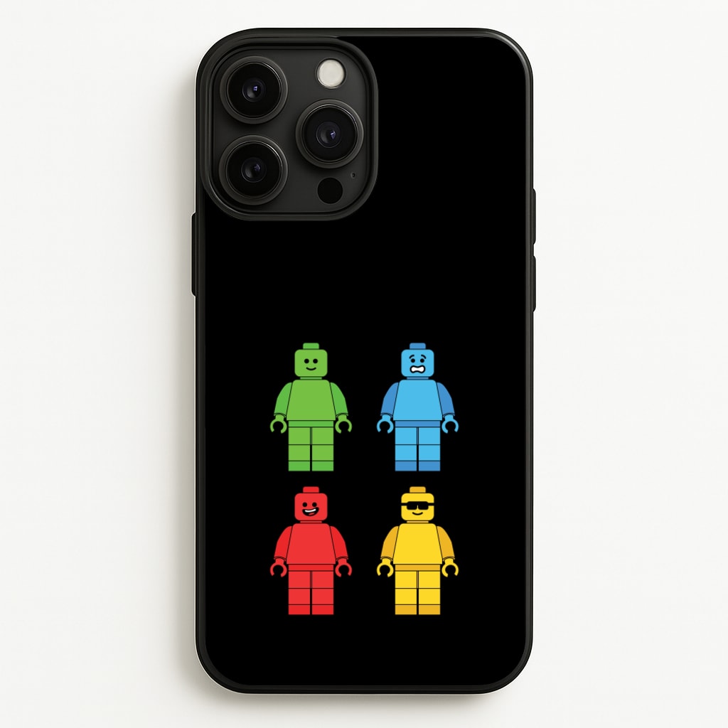 Bricks Figures Rainbow - Bricks Phone Case for iPhone 13 Pro Max
