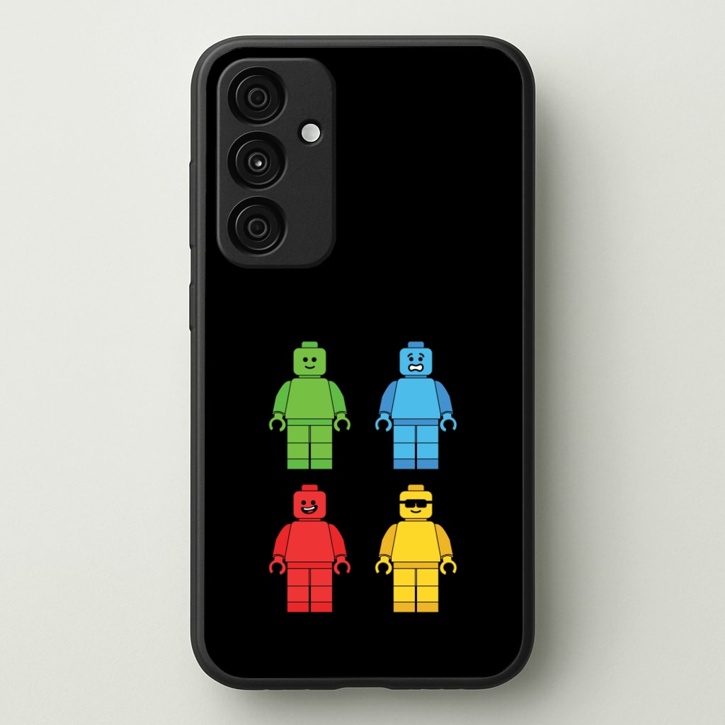 Bricks Figures Rainbow - Bricks Phone Case for Galaxy A55