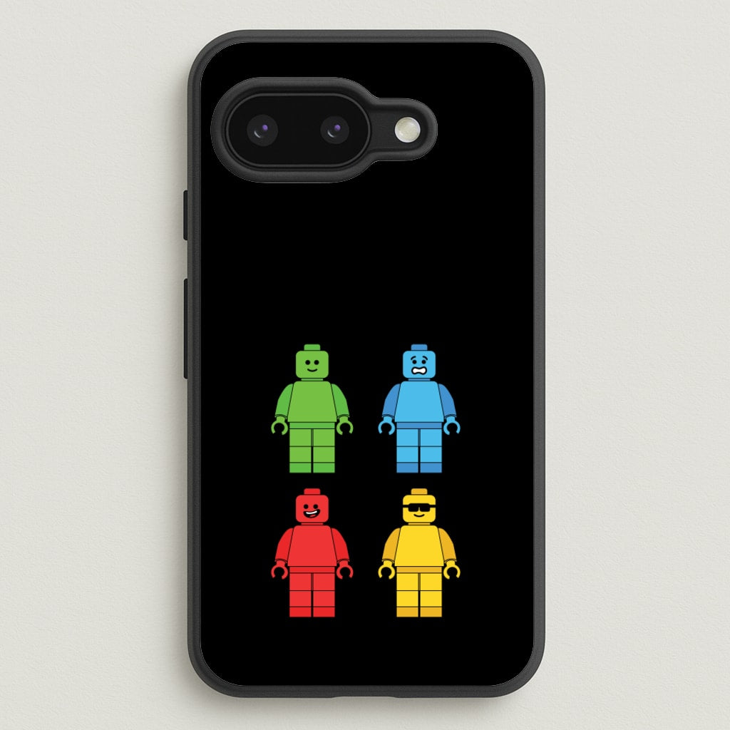 Bricks Figures Rainbow - Bricks Phone Case for Google Pixel 9a