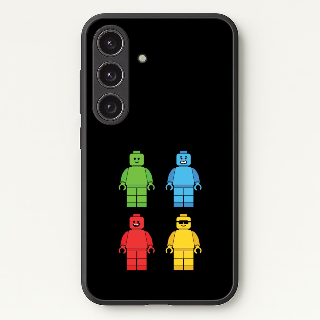 Bricks Figures Rainbow - Bricks Phone Case for Galaxy S24 Plus