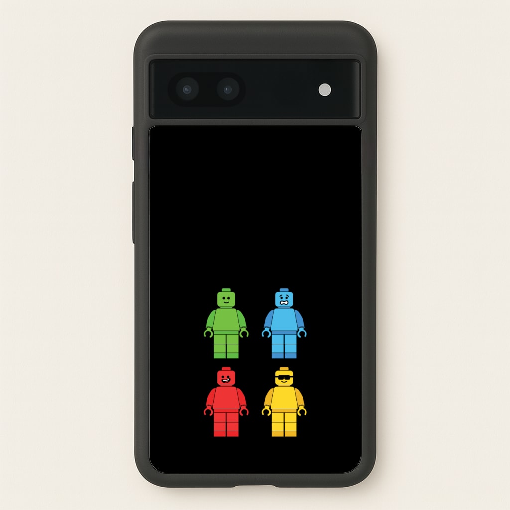 Bricks Figures Rainbow - Bricks Phone Case for Google Pixel 7a