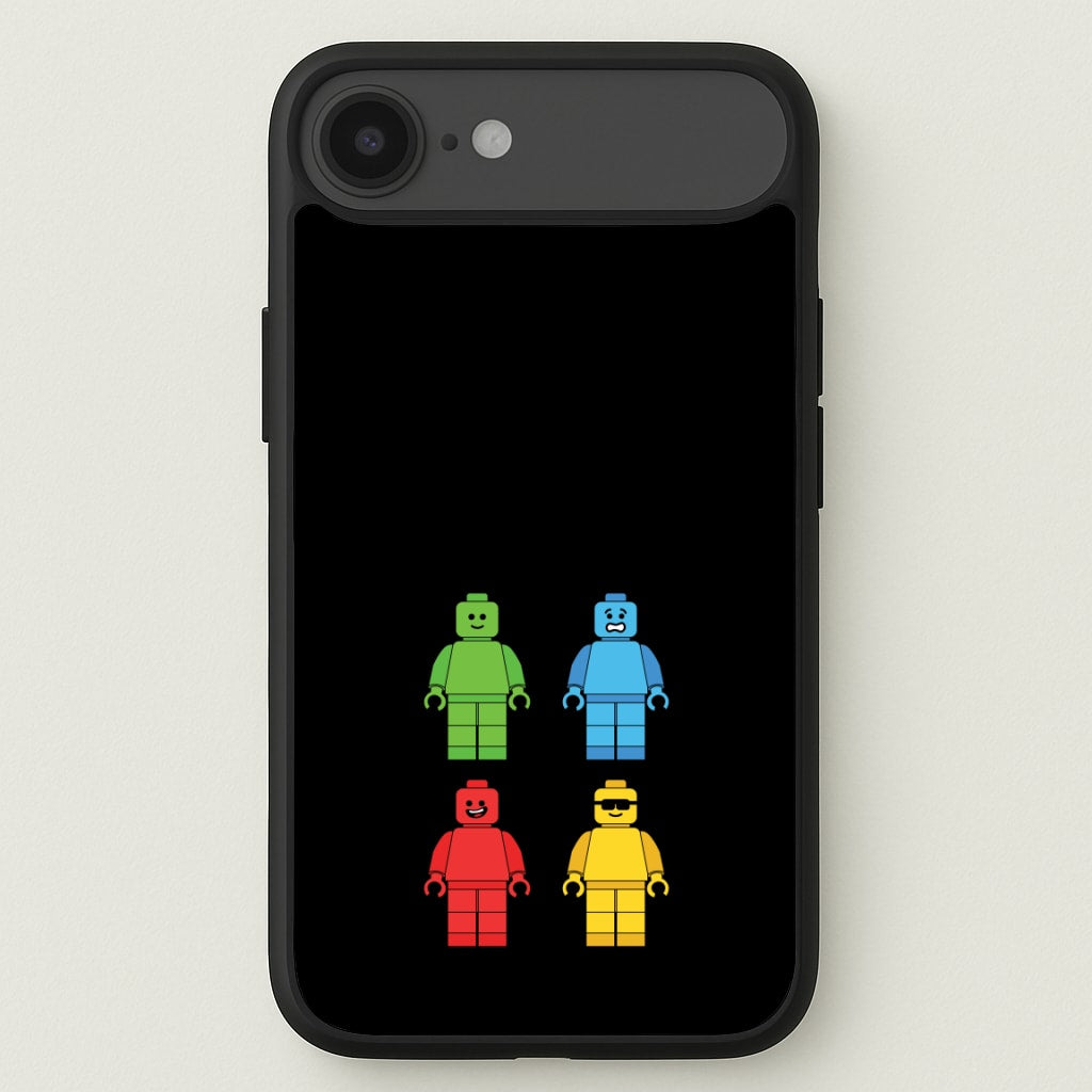 Bricks Figures Rainbow Phone Case for iPhone 17 Air