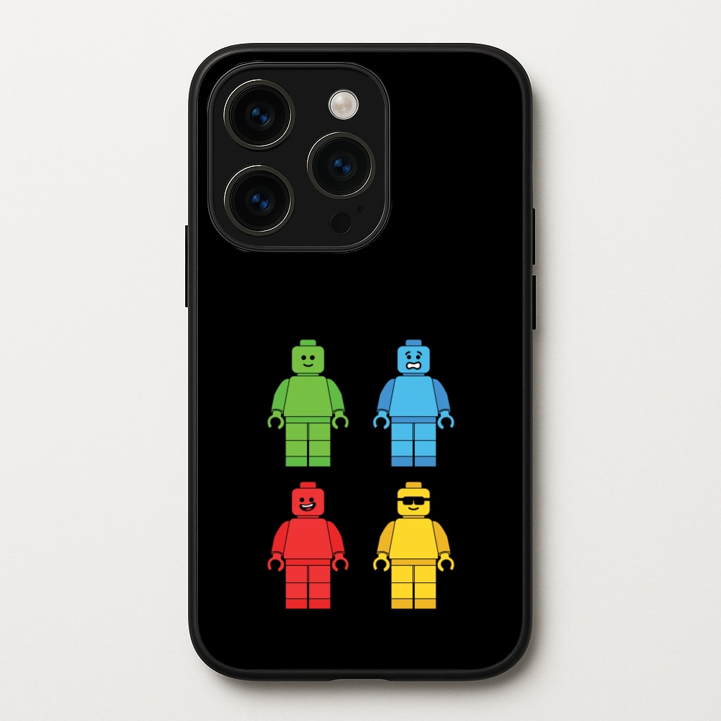 Bricks Figures Rainbow - Bricks Phone Case for iPhone 15 Pro Max