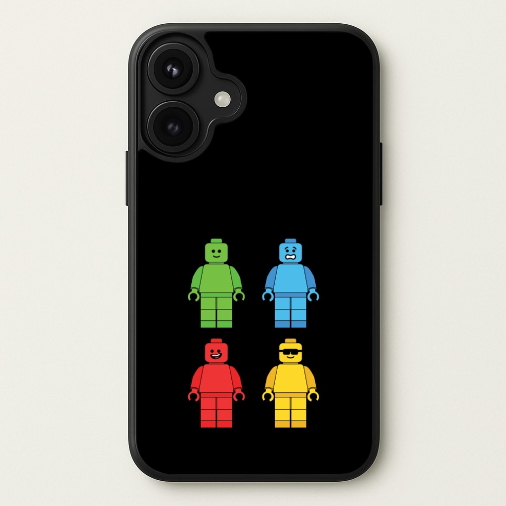 Bricks Figures Rainbow Phone Case for iPhone 17