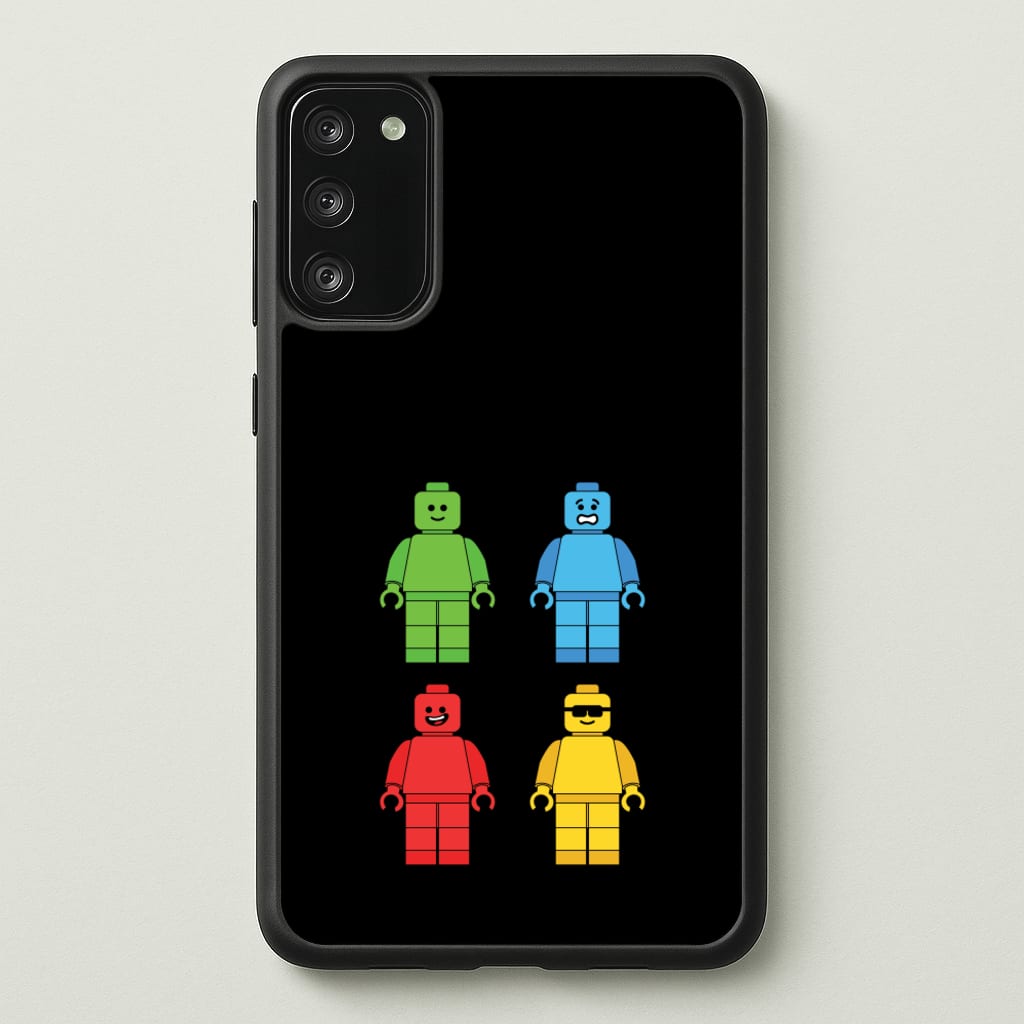 Bricks Figures Rainbow - Bricks Phone Case for Galaxy S20
