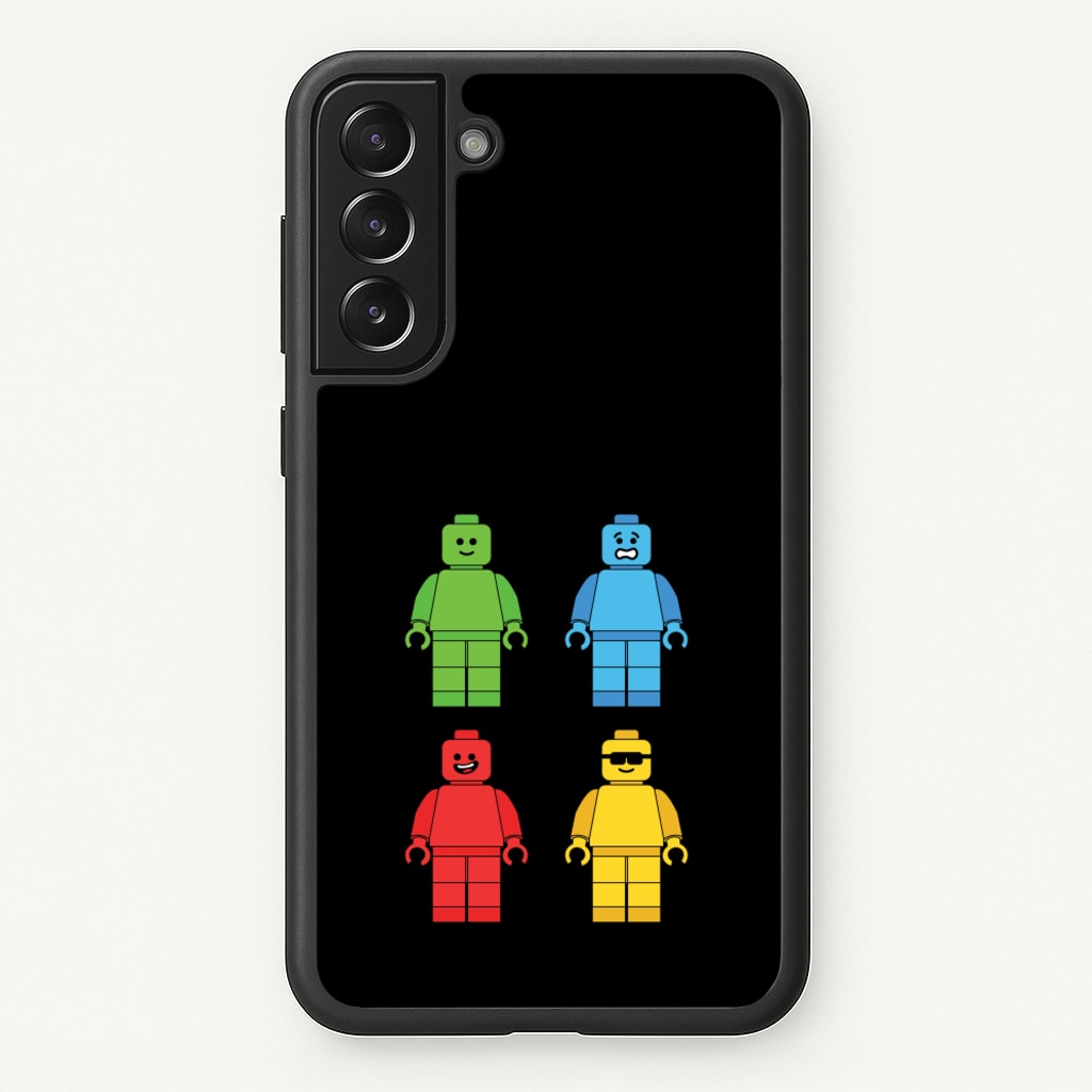 Bricks Figures Rainbow - Bricks Phone Case for Galaxy S21FE