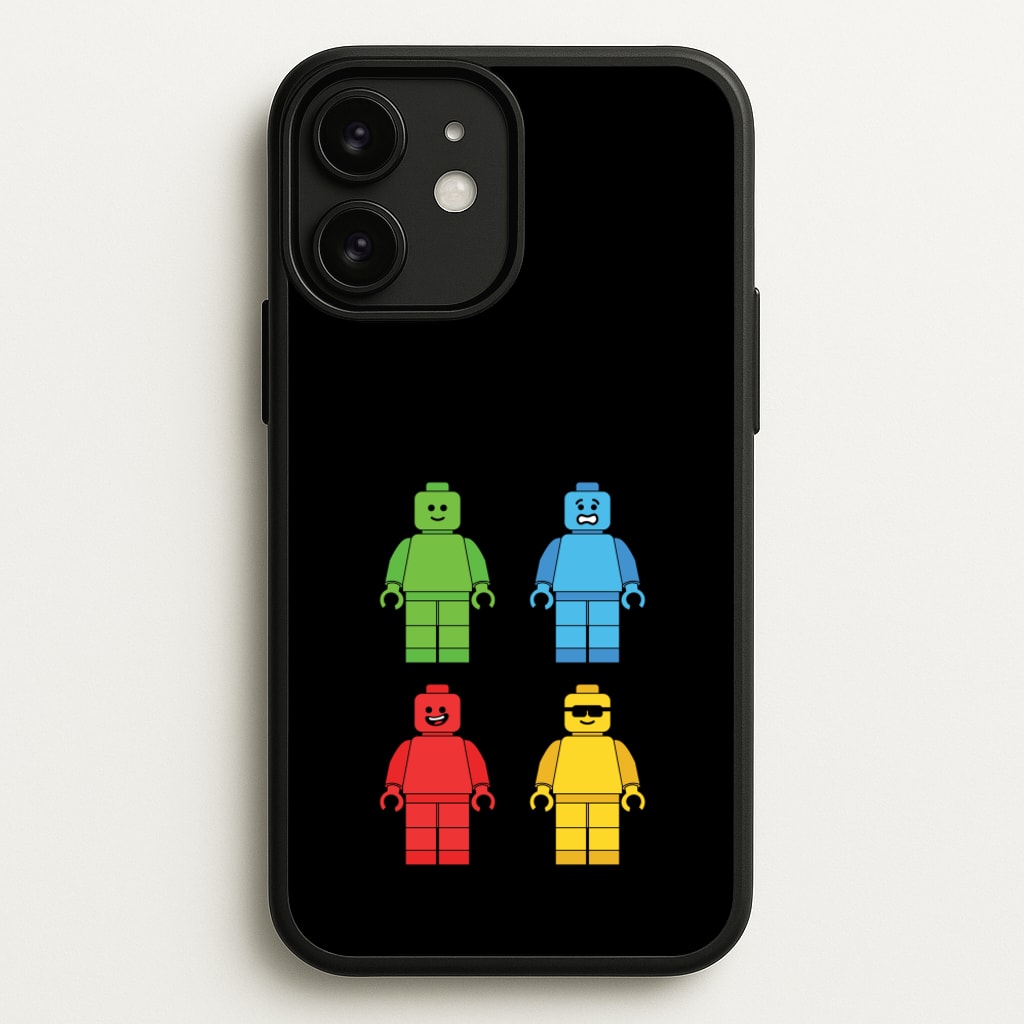 Bricks Figures Rainbow - Bricks Phone Case for iPhone 11