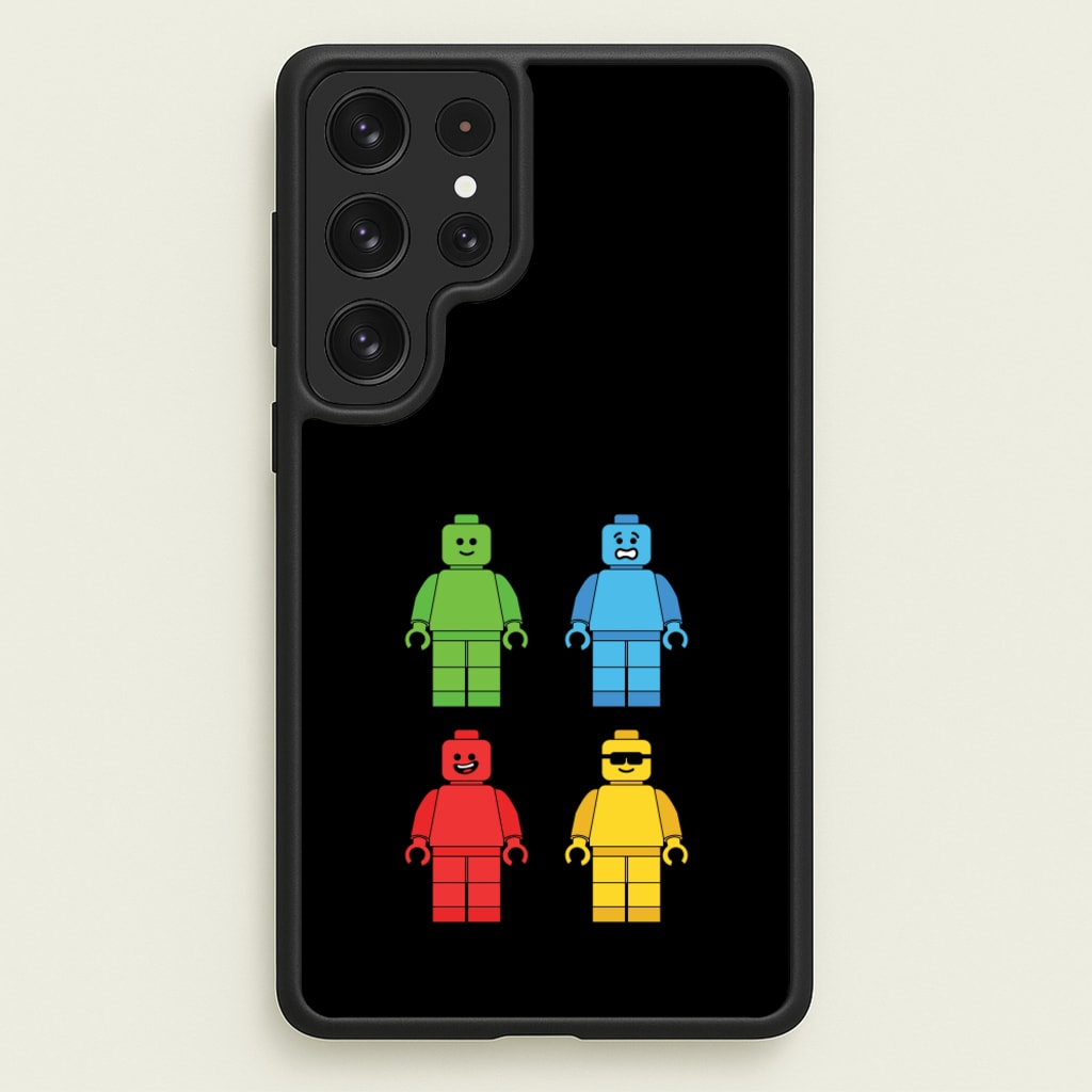 Bricks Figures Rainbow - Bricks Phone Case for Galaxy S23 Ultra