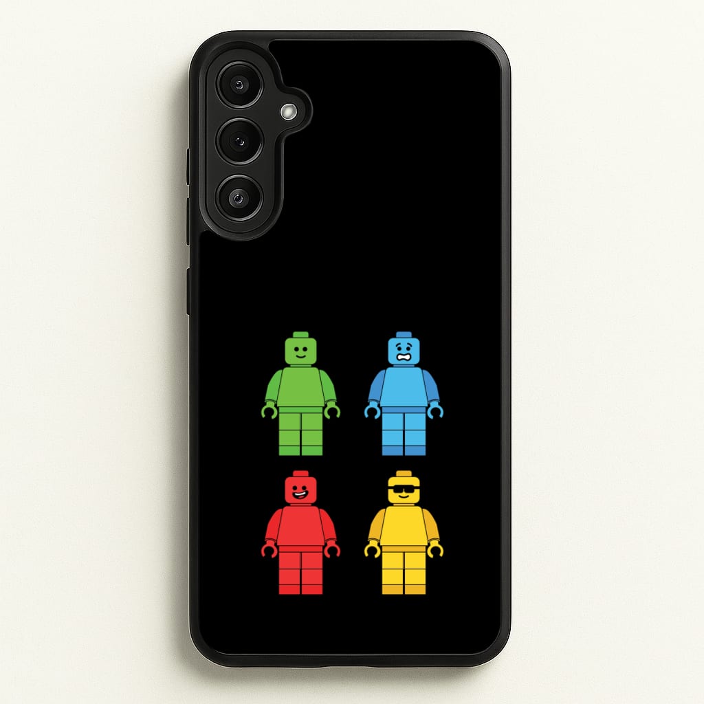 Bricks Figures Rainbow - Bricks Phone Case for Galaxy A34