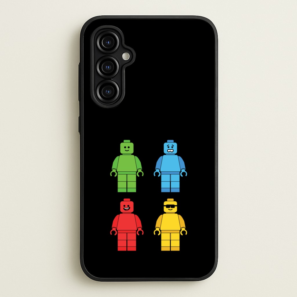 Bricks Figures Rainbow - Bricks Phone Case for Galaxy A54