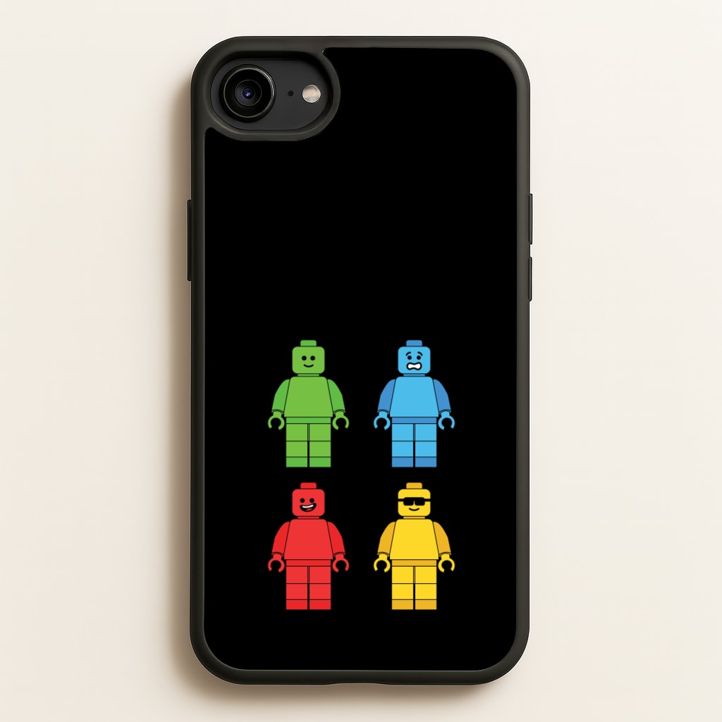 Bricks Figures Rainbow - Bricks Phone Case for iPhone 6 / 7 / 8 / SE