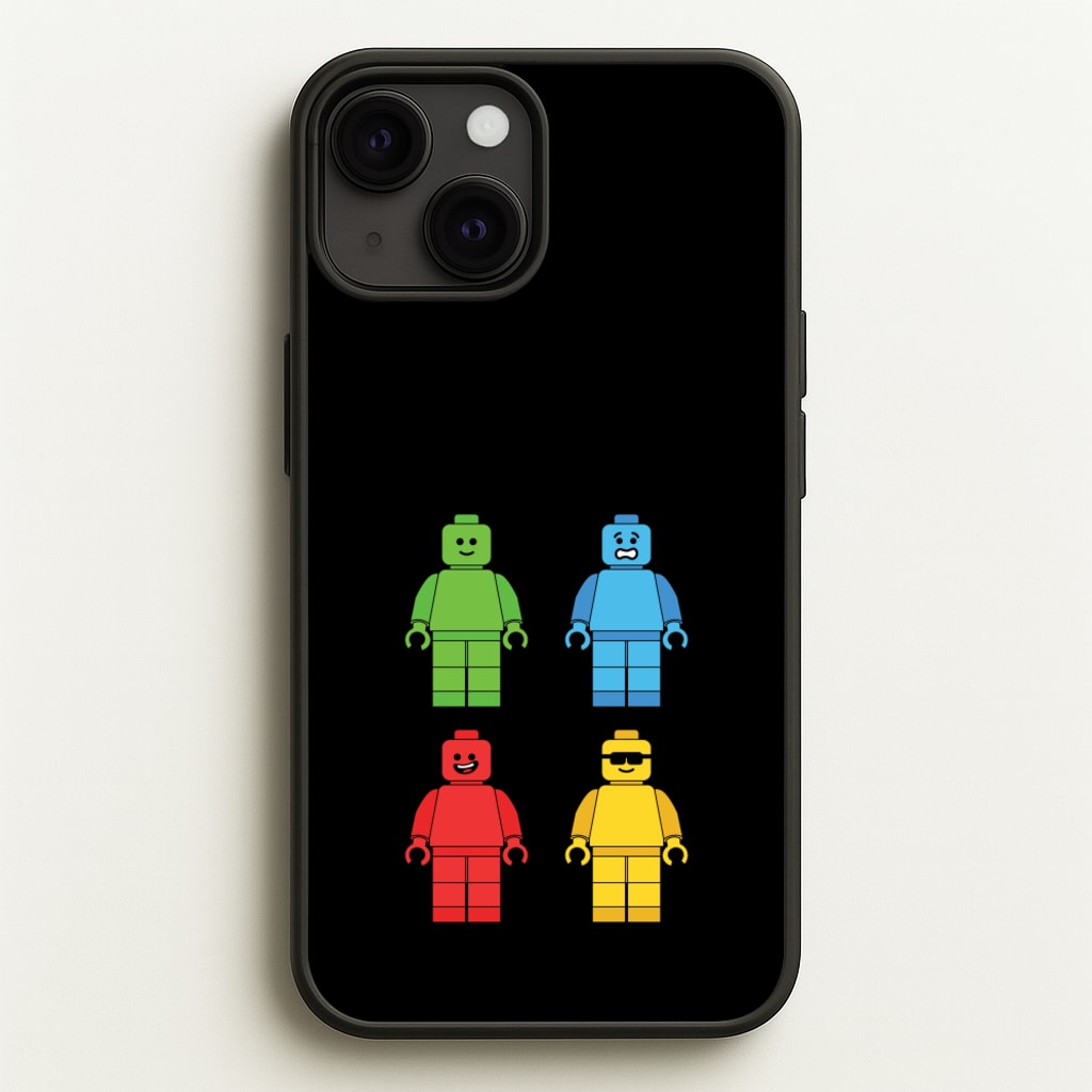 Bricks Figures Rainbow - Bricks Phone Case for iPhone 13 Mini