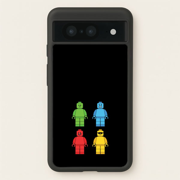 Bricks Figures Rainbow - Bricks Phone Case for Google Pixel 8