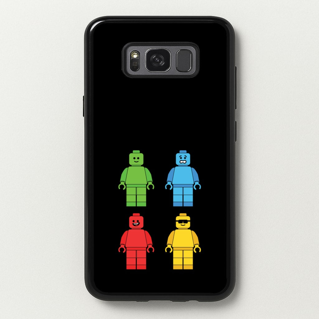 Bricks Figures Rainbow - Bricks Phone Case for Galaxy S8 Plus