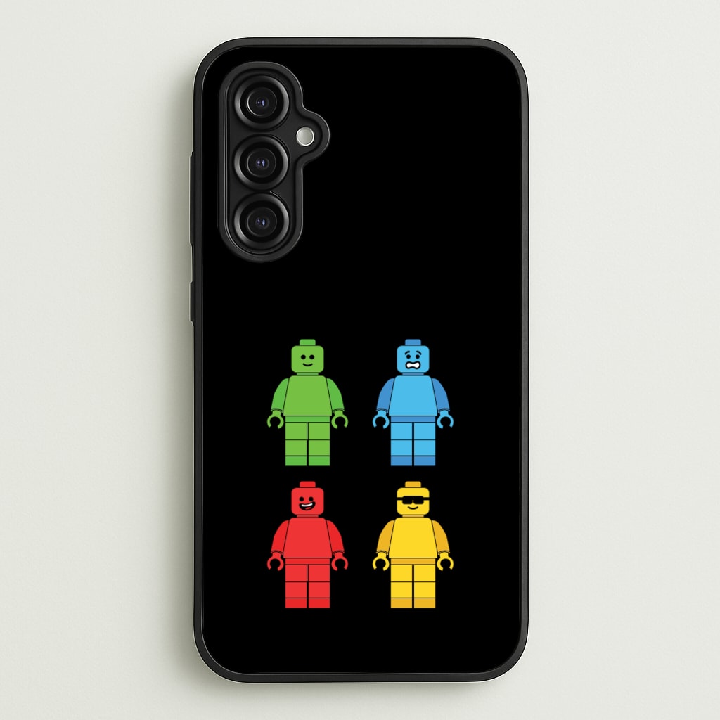 Bricks Figures Rainbow - Bricks Phone Case for Galaxy A14