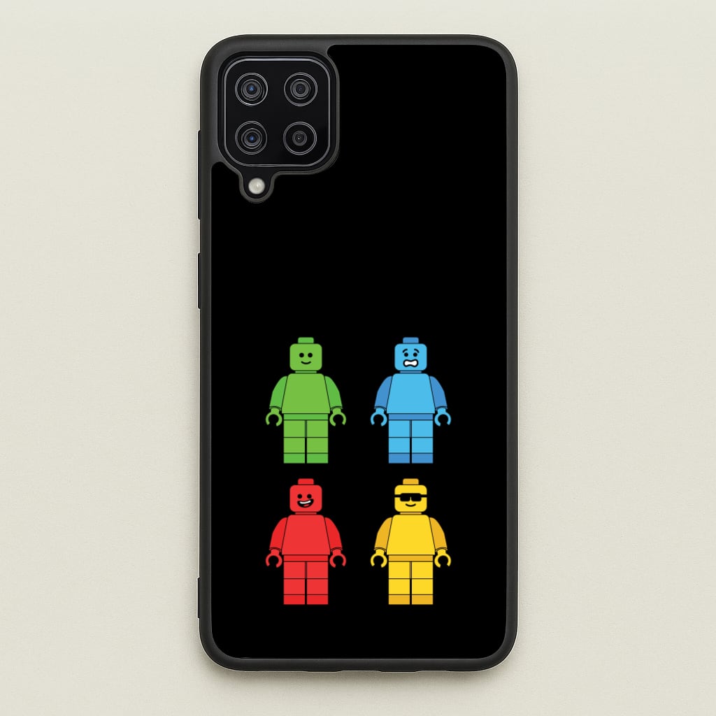 Bricks Figures Rainbow - Bricks Phone Case for Galaxy A12
