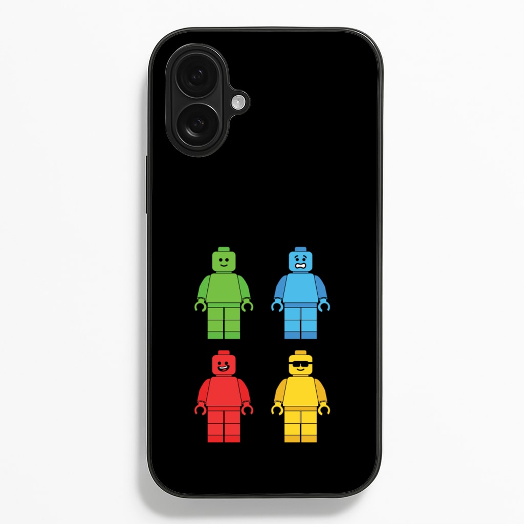 Bricks Figures Rainbow - Bricks Phone Case for iPhone 16 Plus