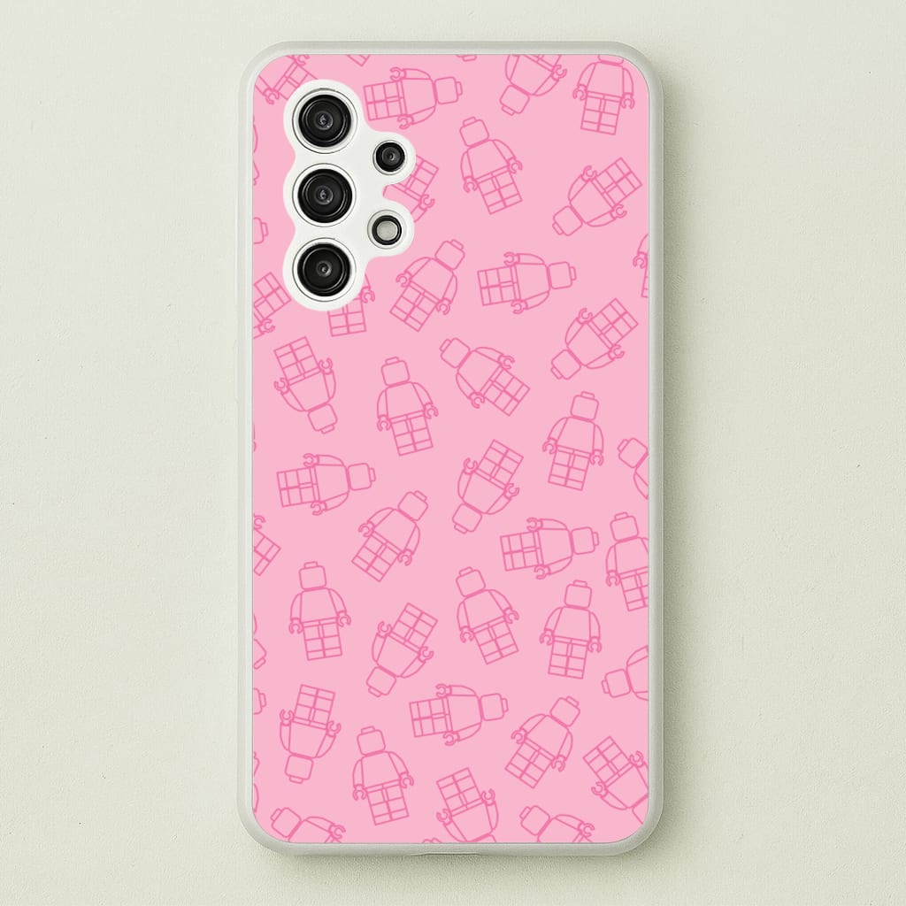 Bricks Figures Pattern Pink - Bricks Phone Case for Galaxy A13