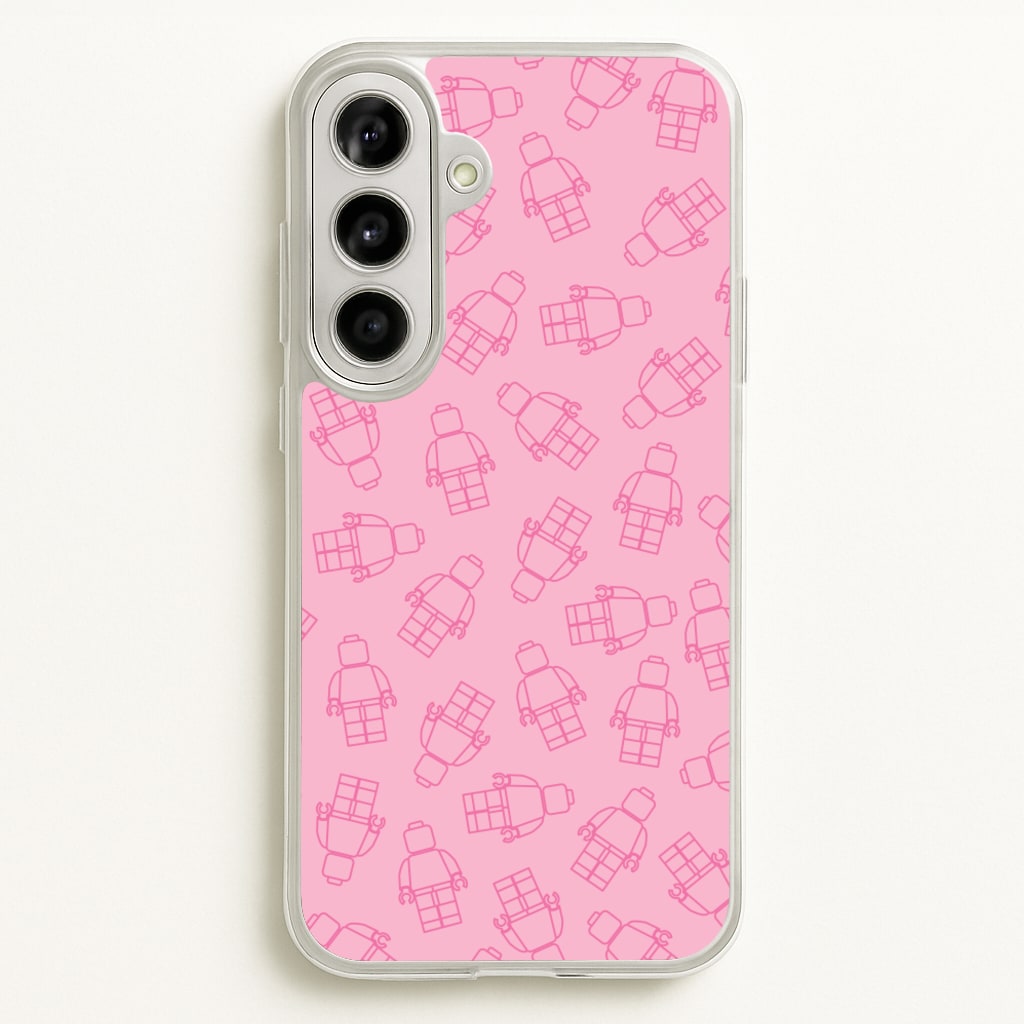 Bricks Figures Pattern Pink - Bricks Phone Case for Galaxy A56