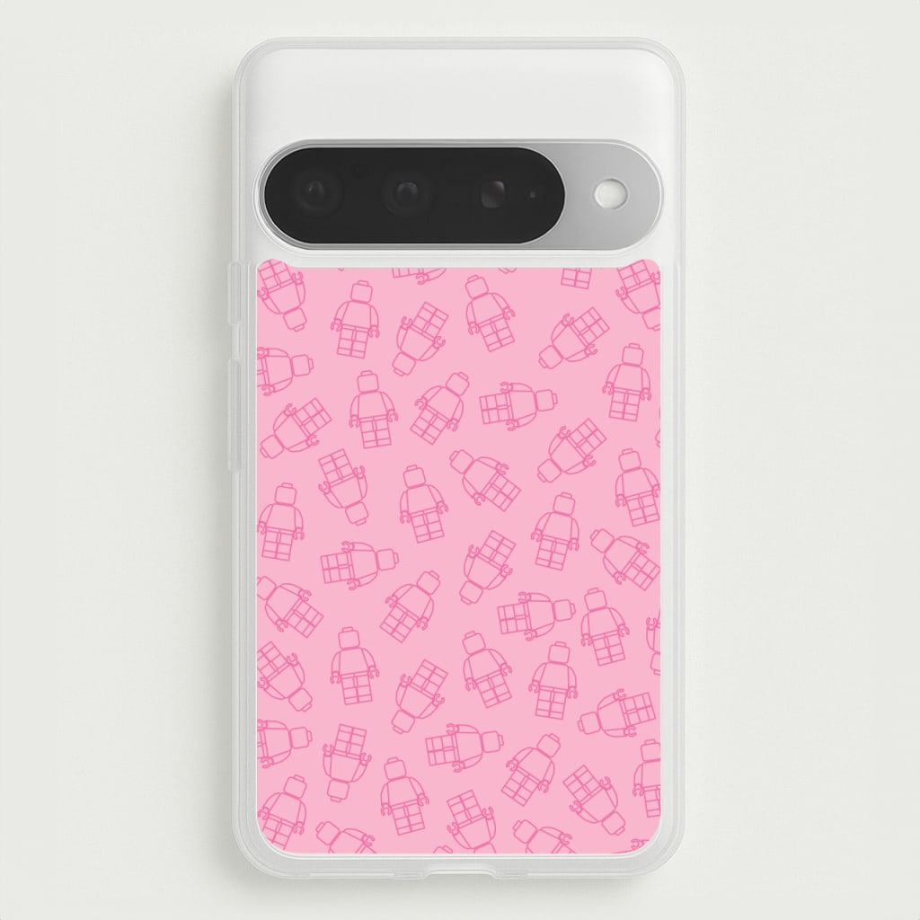 Bricks Figures Pattern Pink Phone Case for Google Pixel 10 Pro XL