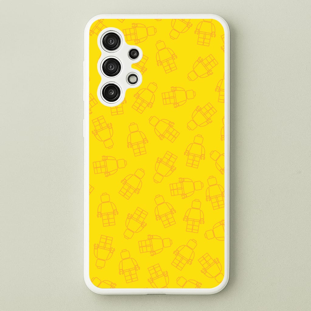 Bricks Figures Pattern Yellow - Bricks Phone Case for Galaxy A13