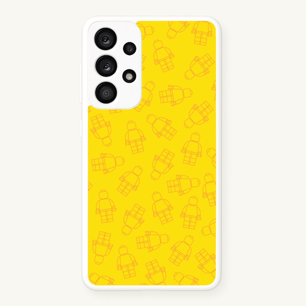 Bricks Figures Pattern Yellow - Bricks Phone Case for Galaxy A33