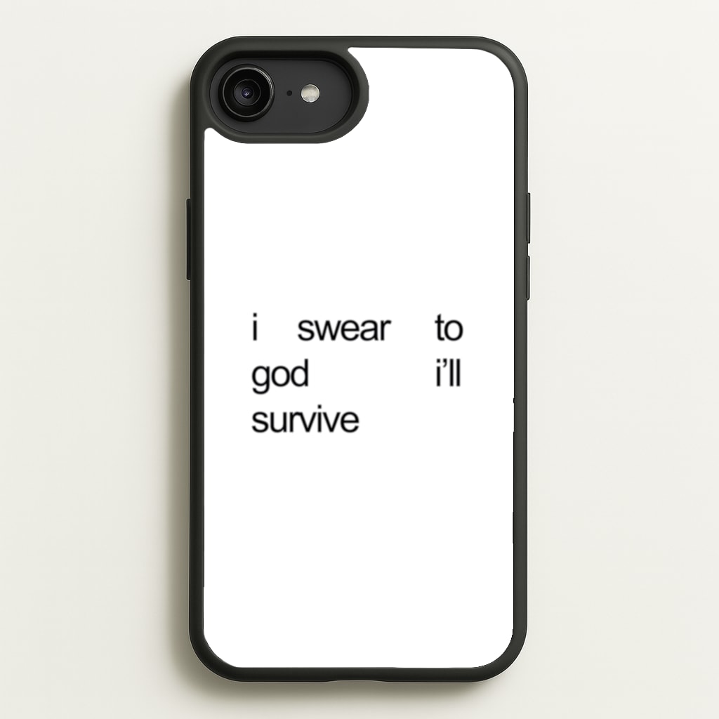 I Swear To God I'll Survive - Lewis Capaldi Phone Case for iPhone 6 Plus / 7 Plus / 8 Plus