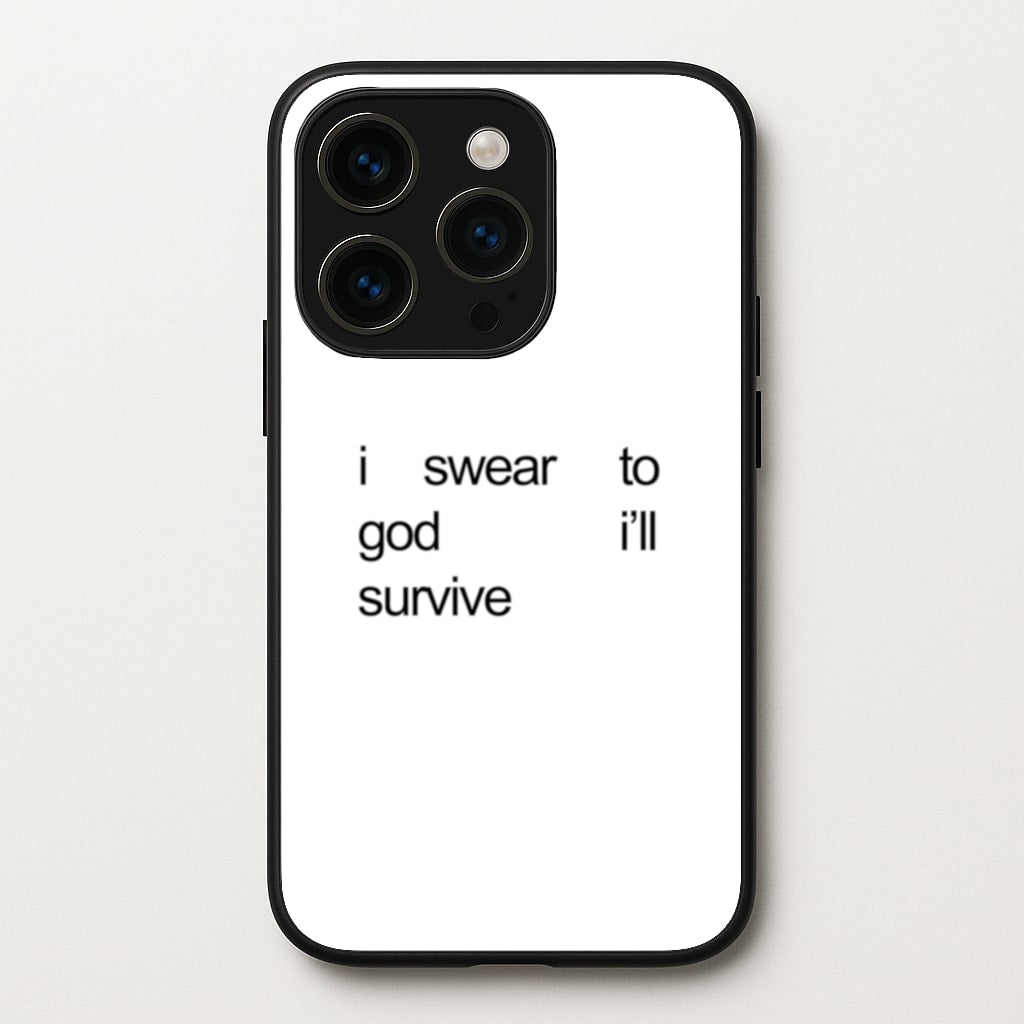 I Swear To God I'll Survive - Lewis Capaldi Phone Case for iPhone 15 Pro